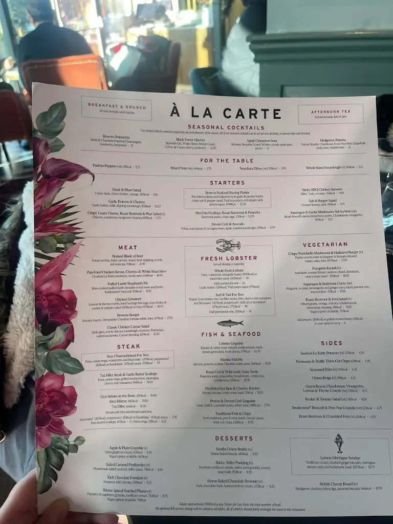 Menu_Browns Kingston_Kingston upon Thames_image_2