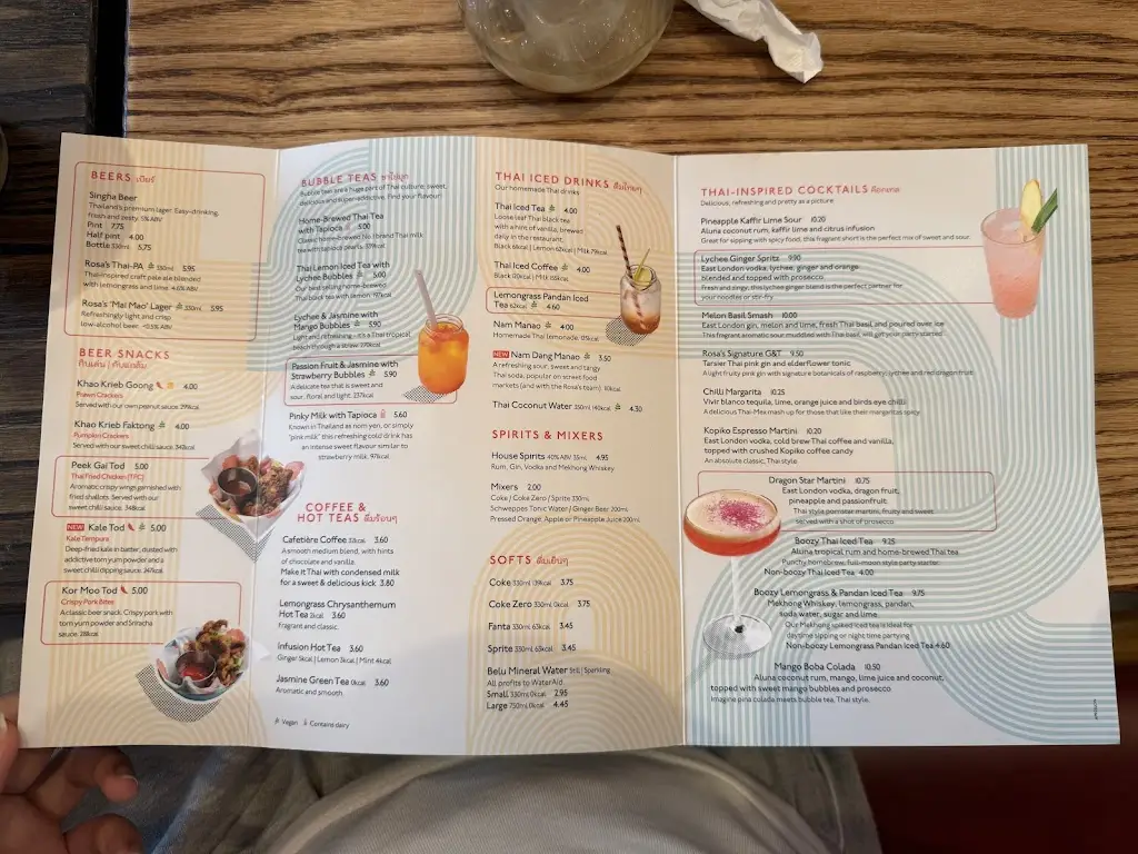 Menu_Rosa's Thai Kingston_Kingston upon Thames_image_1