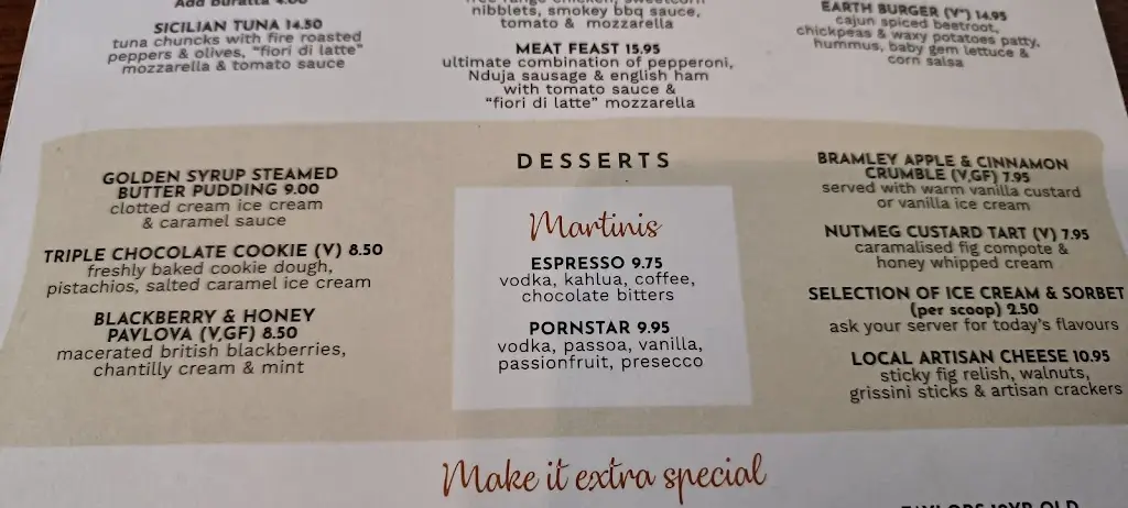 Menu_The Surrey Cricketers_Bagshot_immagine_3