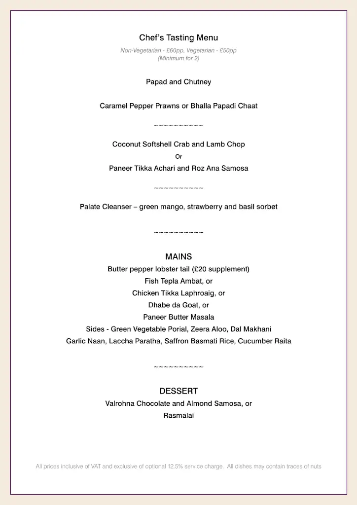 Menu_Roz Ana_Kingston upon Thames_immagine_3