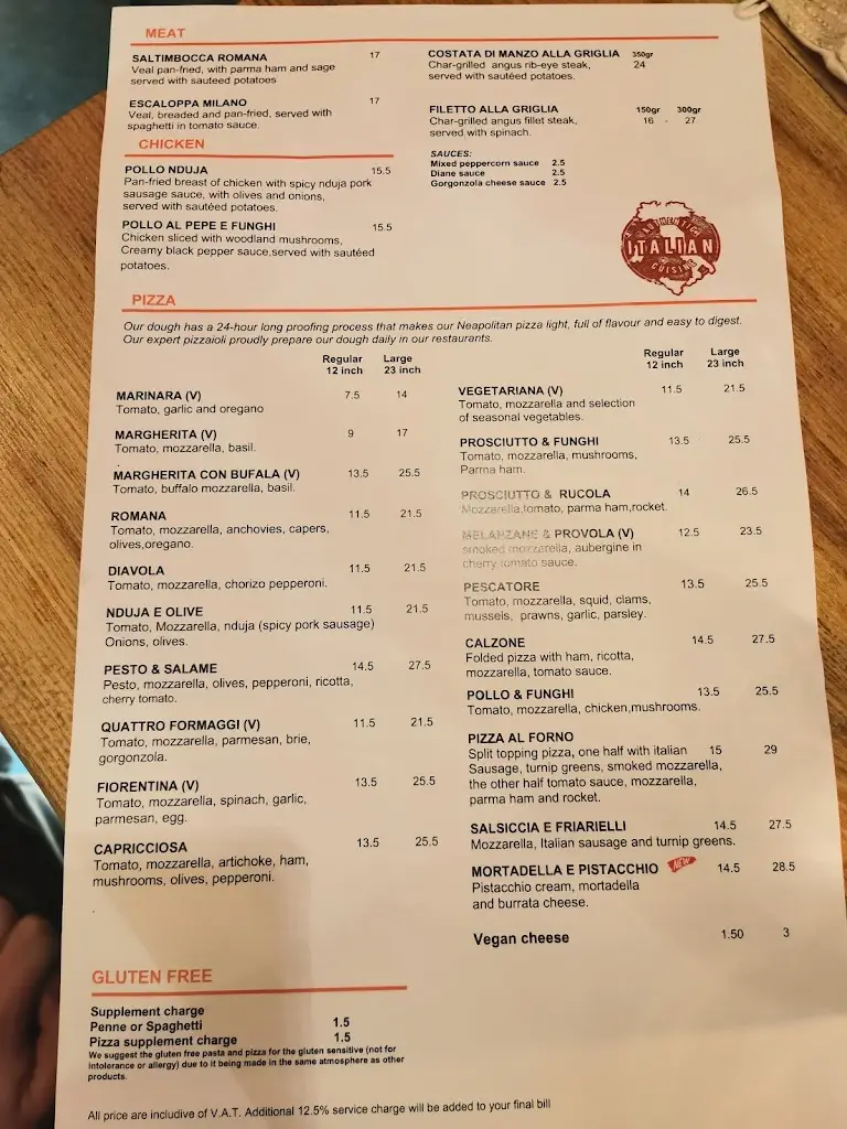 Menü_Al Forno Restaurant_Kingston upon Thames_Bild_2