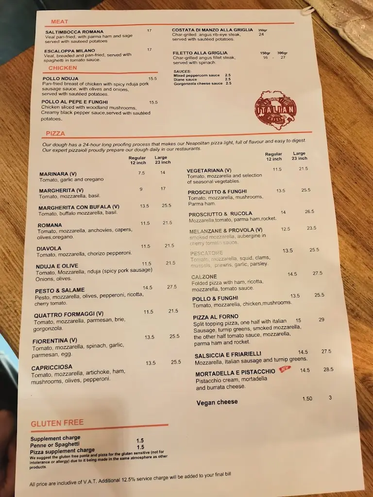 Menü_Al Forno Restaurant_Kingston upon Thames_Bild_4