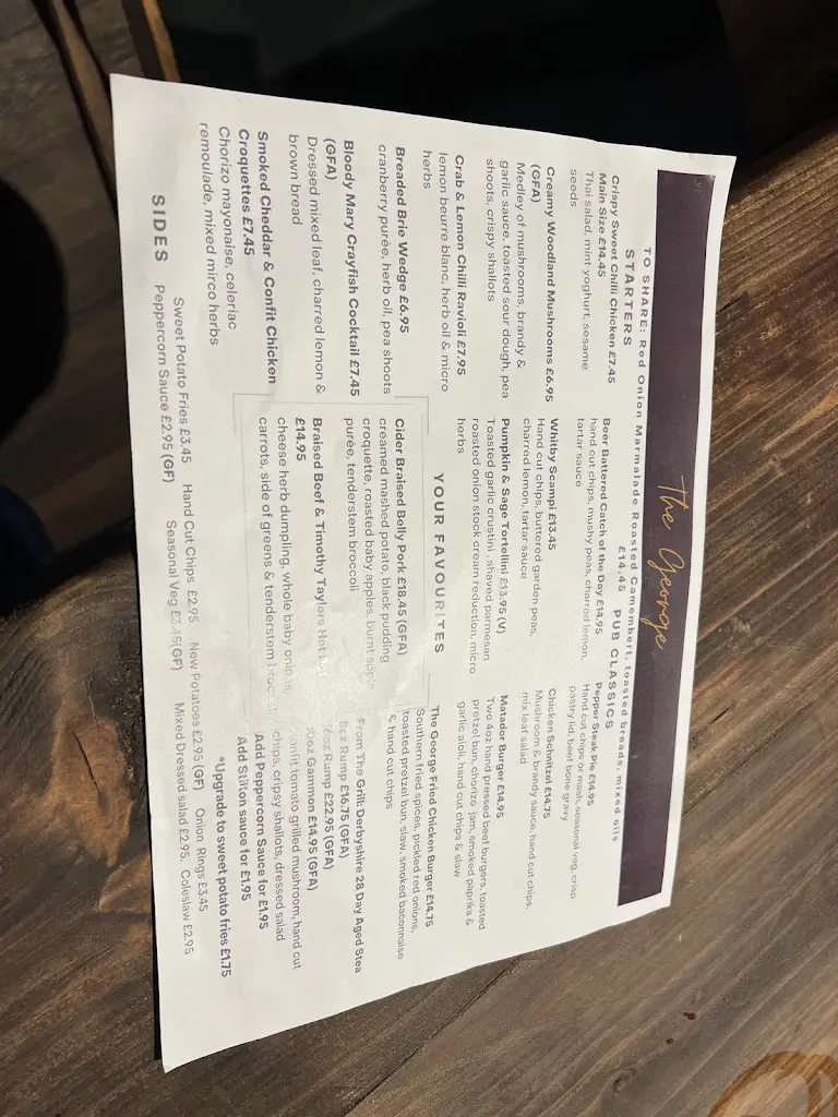 Menu_The George Restaurant & Bar_Kirton in Lindsey_image_2