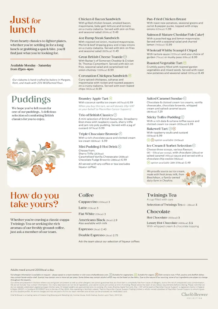 Menu_The Grapes_Kirkham_image_2