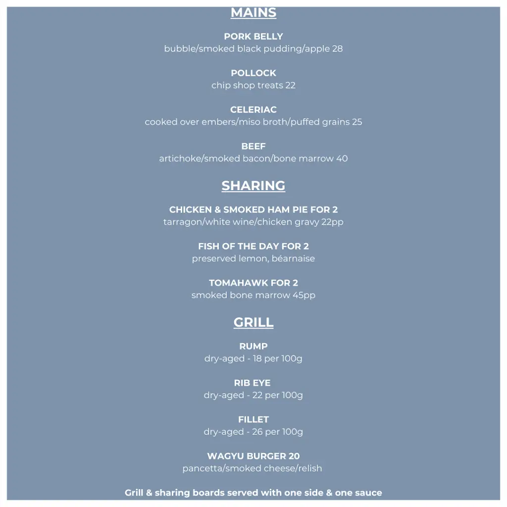 Menu_Restaurant Twenty Seven by Jamie Rogers_Kingsbridge_image_3