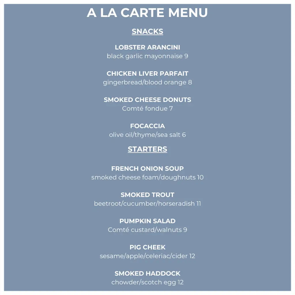 Menu_Restaurant Twenty Seven by Jamie Rogers_Kingsbridge_image_4