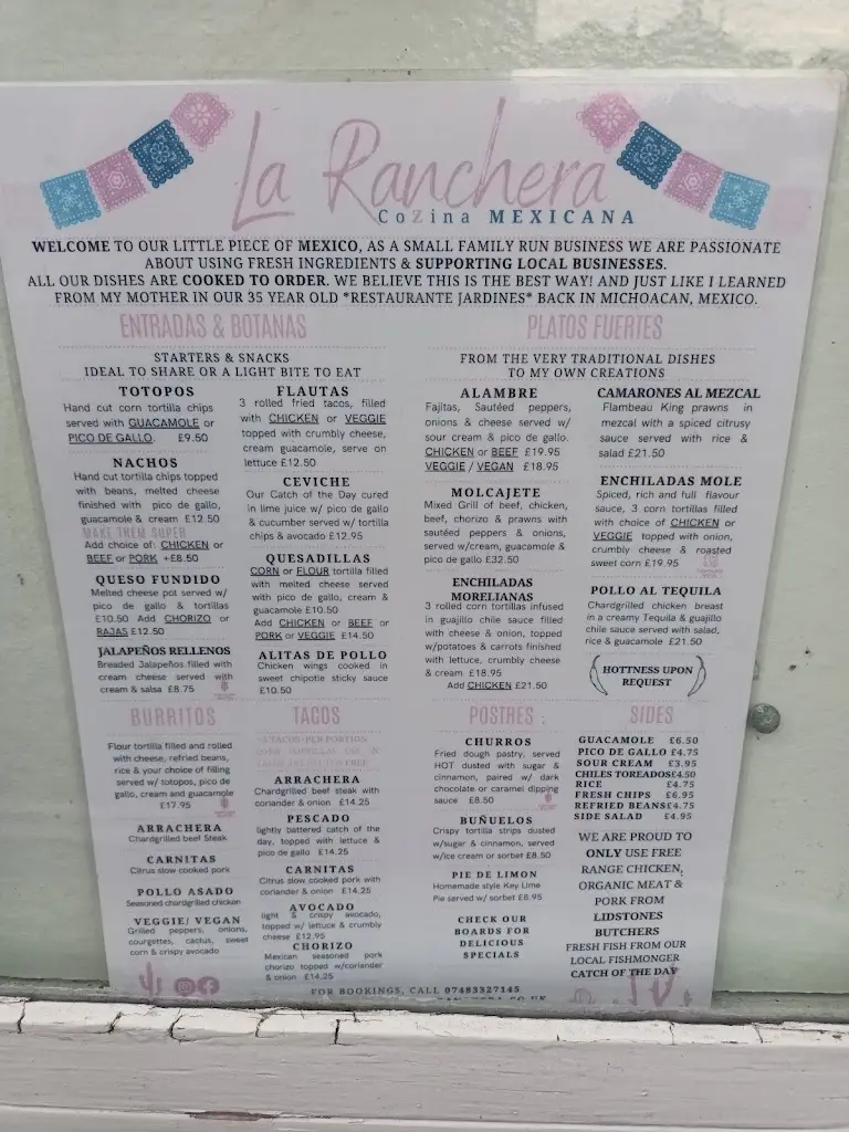 Menu_La Ranchera_Kingsbridge_image_1
