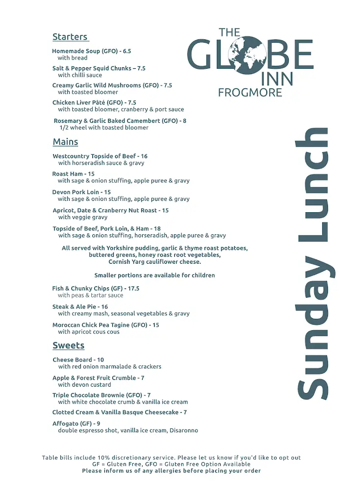Menu_The Globe Inn_Kingsbridge_image_3
