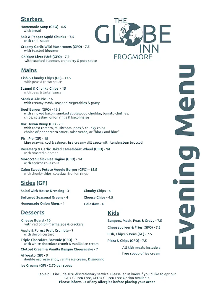 Menu_The Globe Inn_Kingsbridge_image_4