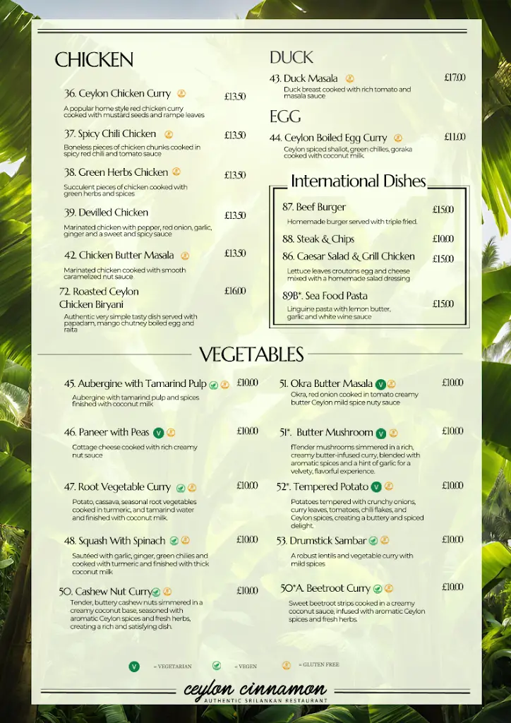 Menu_Ceylon Cinnamon Restaurant_Kingsbridge_image_1