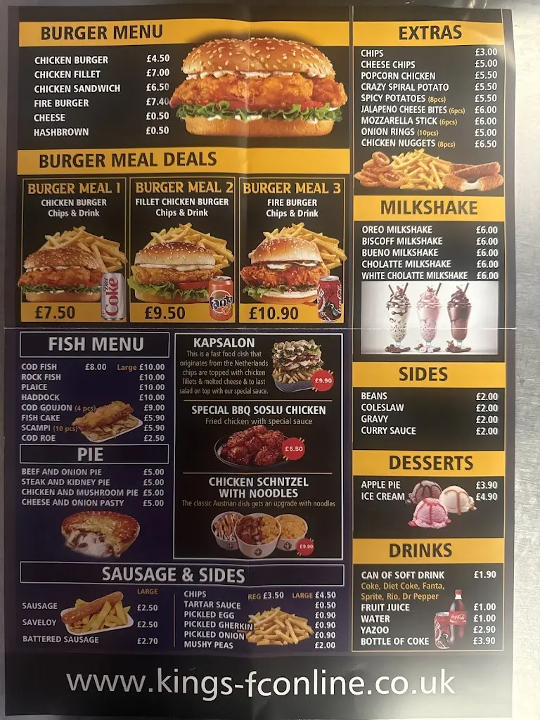 Menu_Kings Fried chicken_Kingsbridge_image_1
