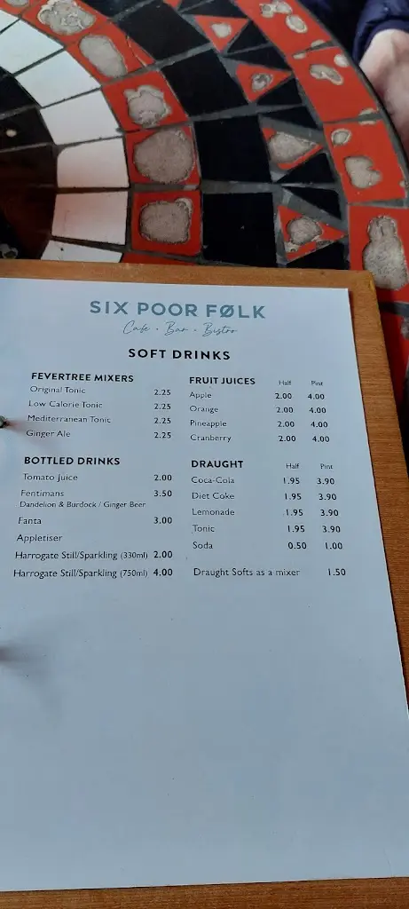 Menu_Six Poor Folk_Knaresborough_immagine_1