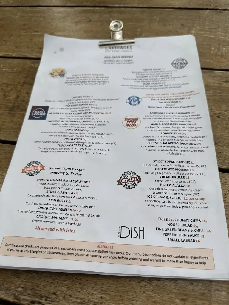 Menu_Carriages Knaresborough_Knaresborough_image_1