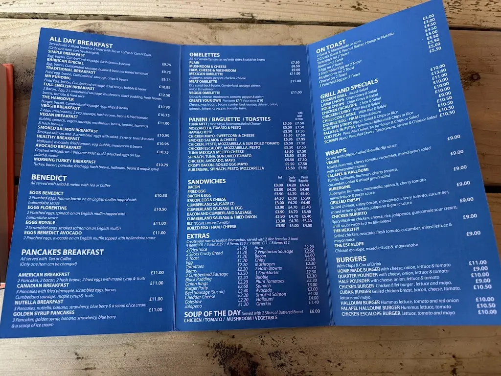 Menu_Barbican Cafe_Barbican_imagen_1
