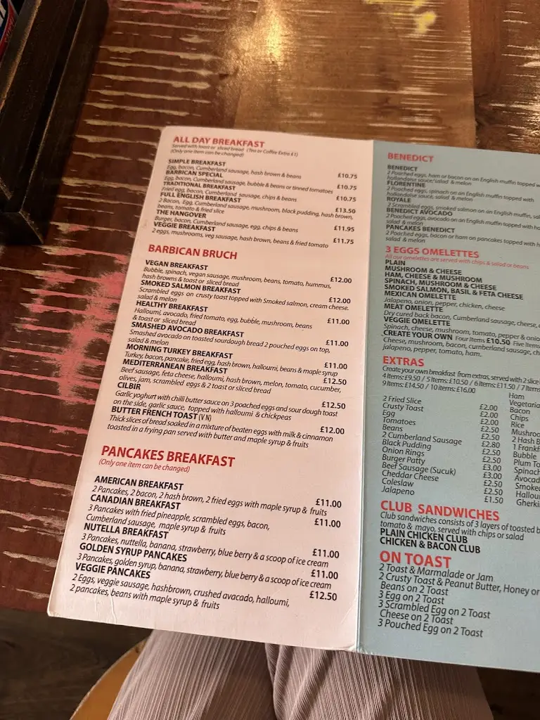 Menu_Barbican Cafe_Barbican_imagen_3