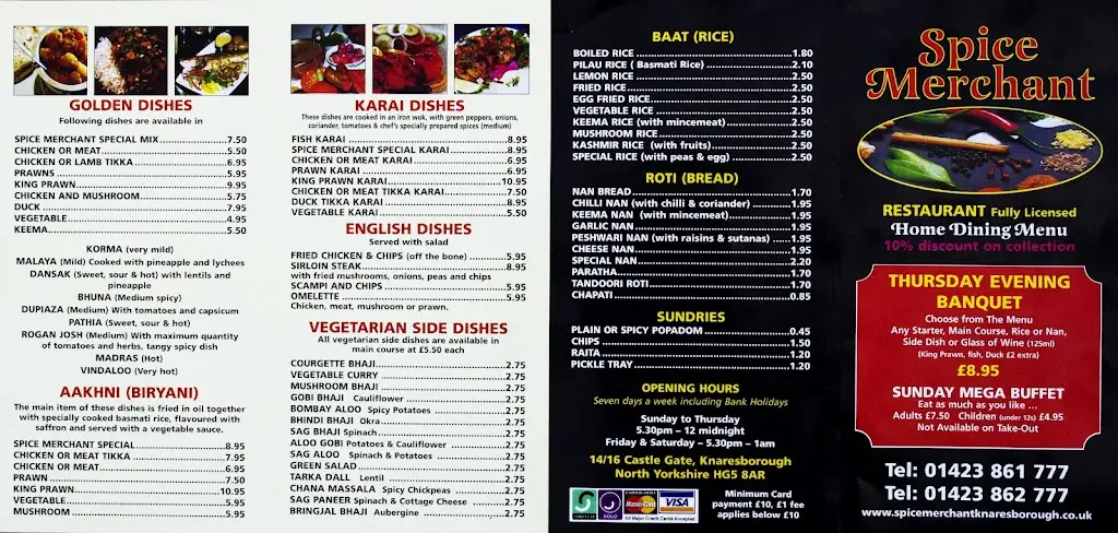 Menu_Spice village_Knaresborough_image_2