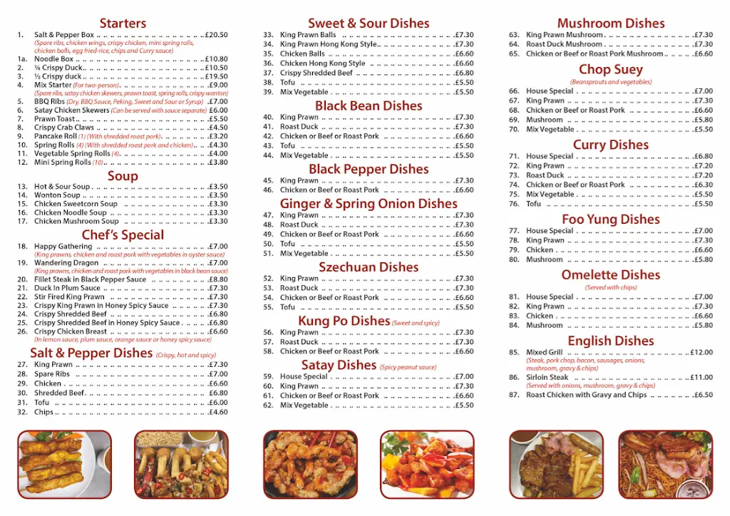 Menu_Six Foo_Kirkby in Ashfield_image_1