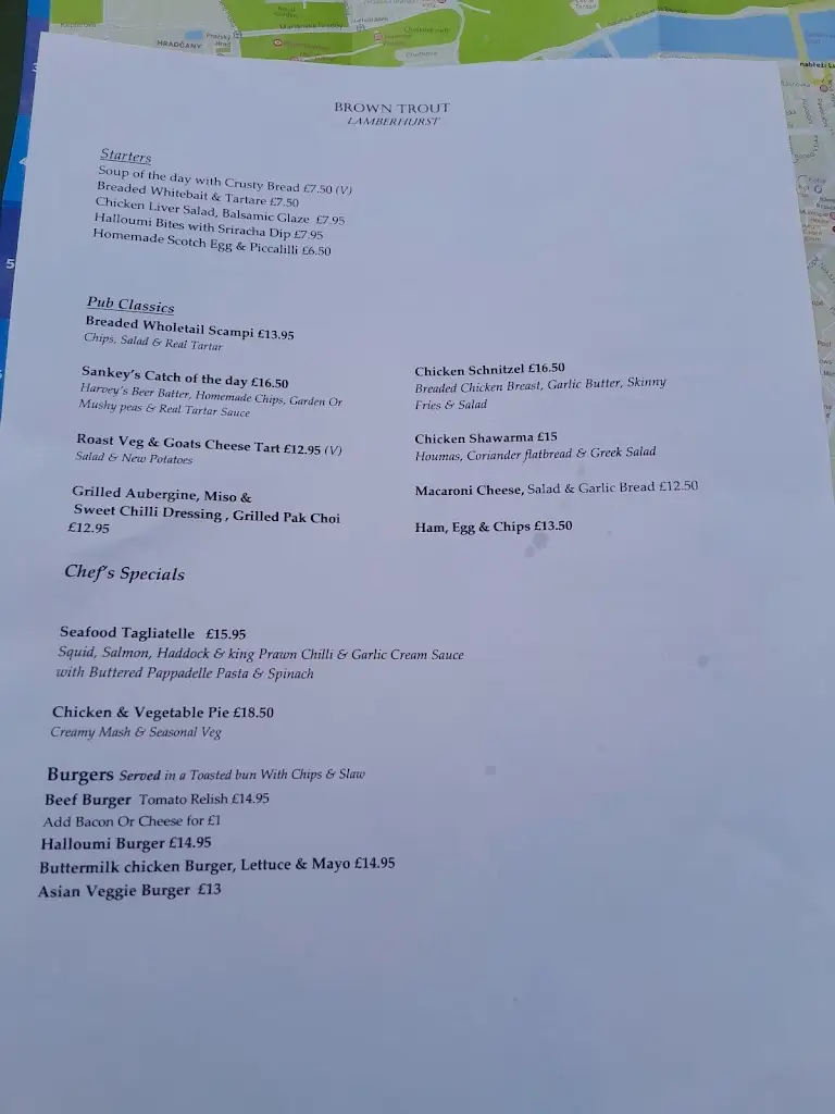 Menu_The Brown Trout_Lamberhurst_immagine_2