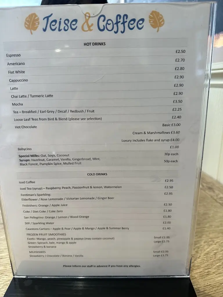 Menu_Teise & Coffee Cafe_Lamberhurst_image_1