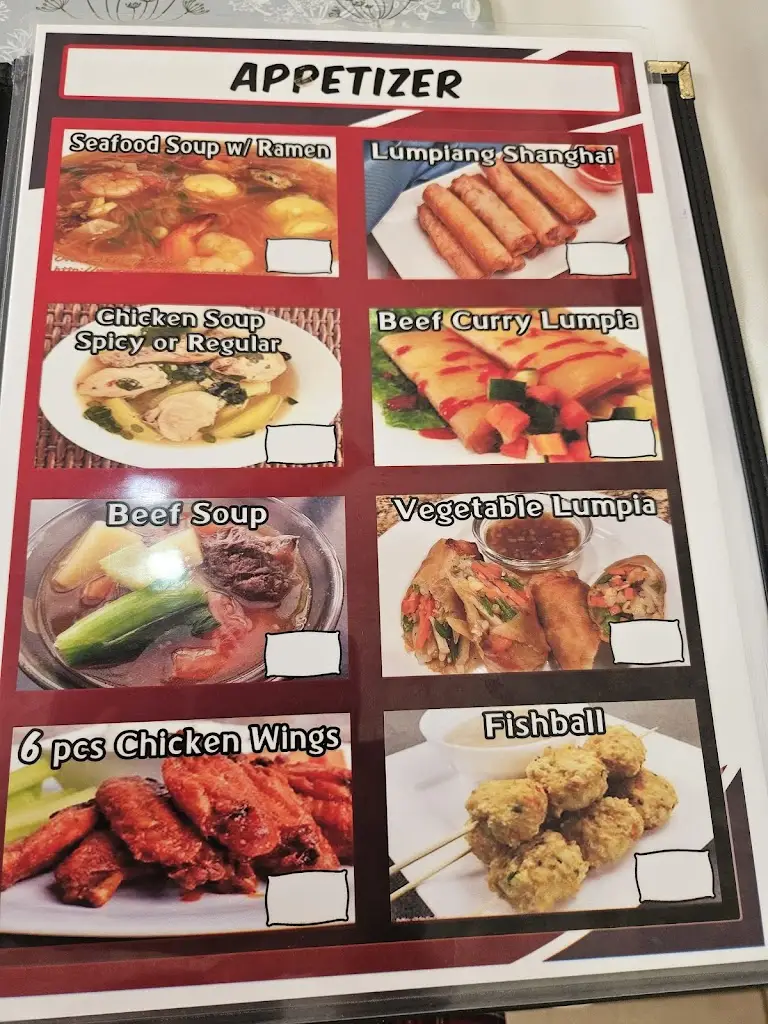 Menu_Filipiniana Restaurant_Lakenheath_image_3