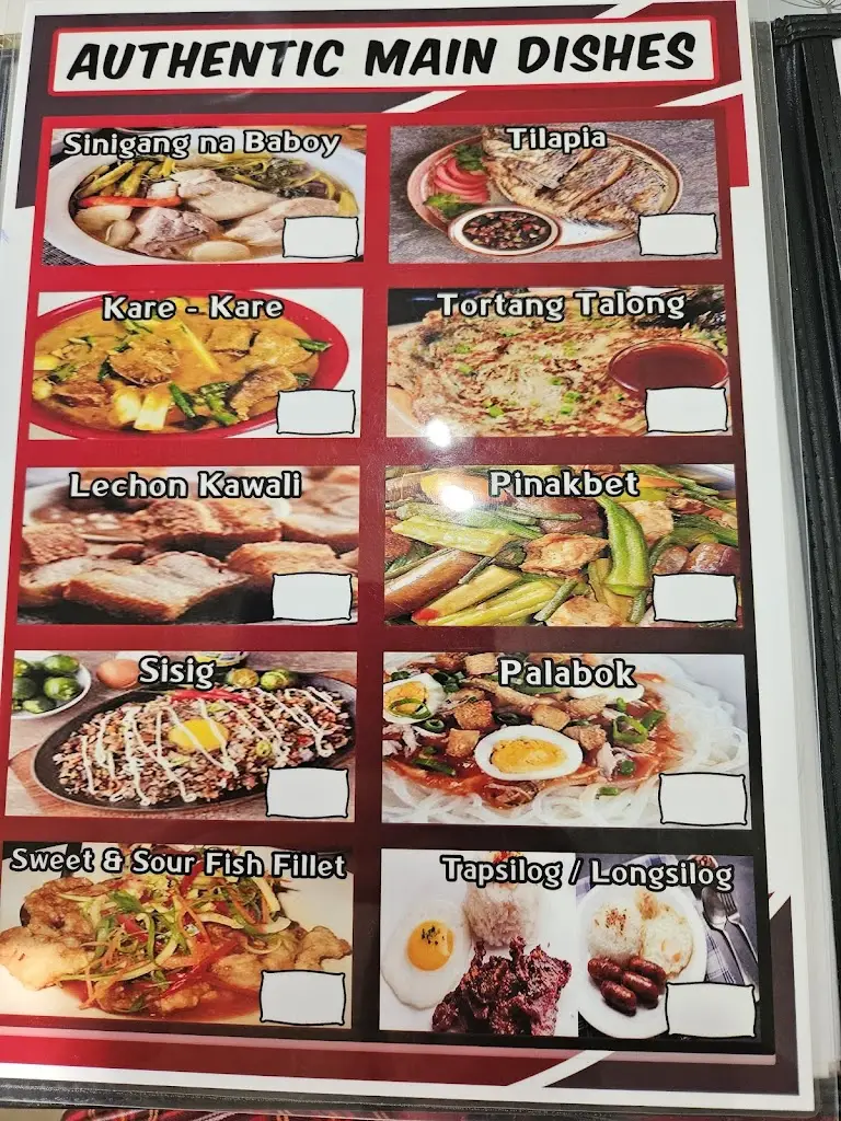 Menu_Filipiniana Restaurant_Lakenheath_image_4