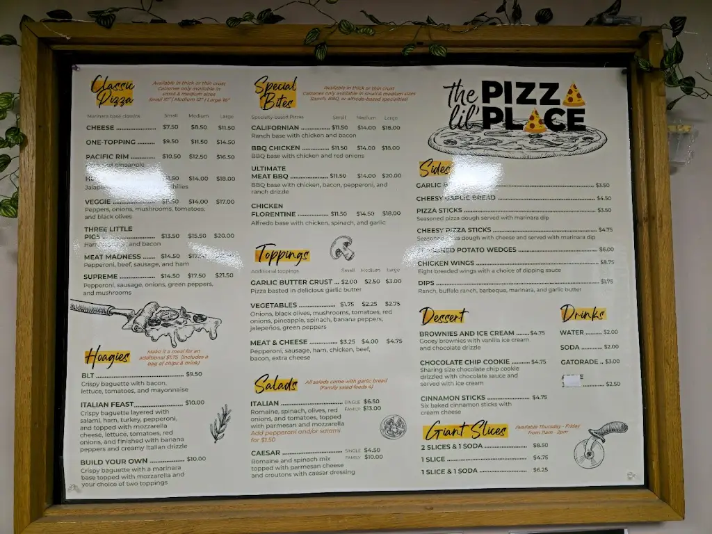 Menu_RAF Lakenheath - The Great Little Pizza Place_Lakenheath_image_1