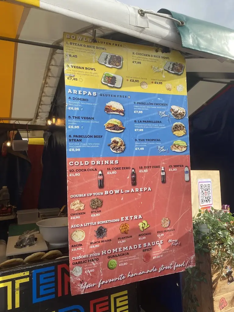 Menu_Arepa's Station Cambridge_Lakenheath_image_1