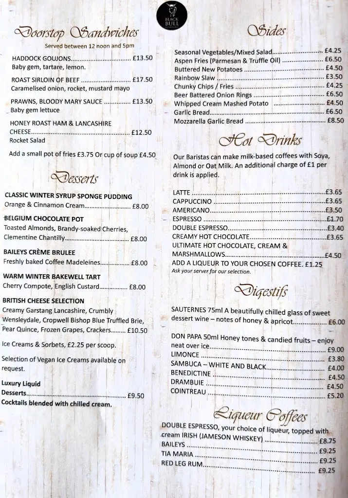 Menu_The Black Bull Inn & Restaurant_Langho_image_2