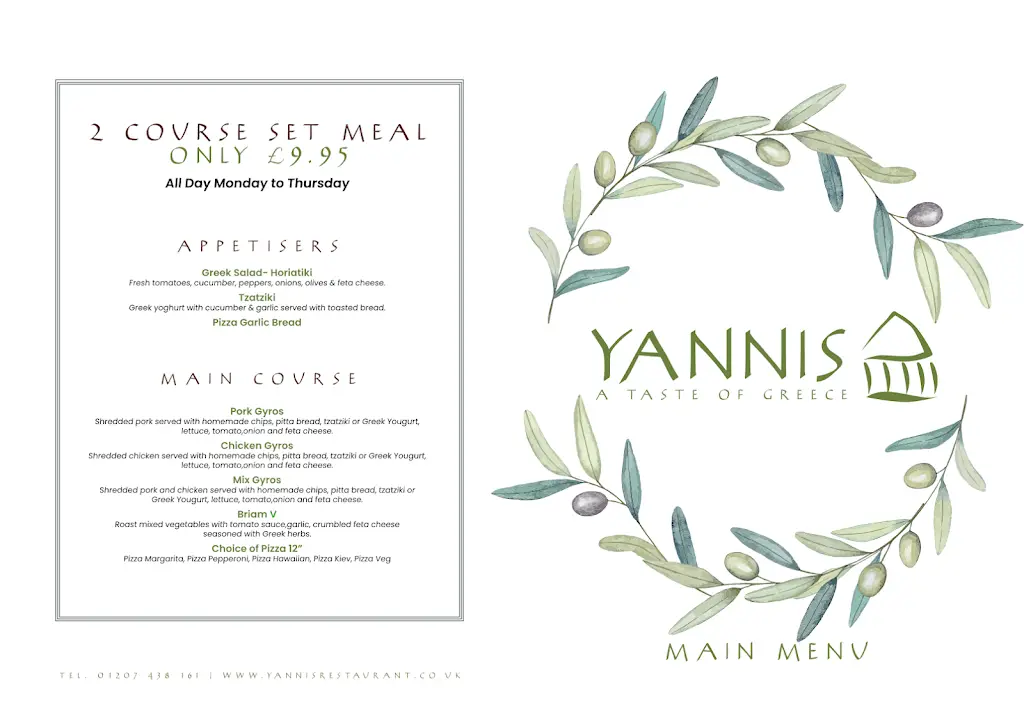 Menu_Yannis Greek restaurant_Lanchester_immagine_3