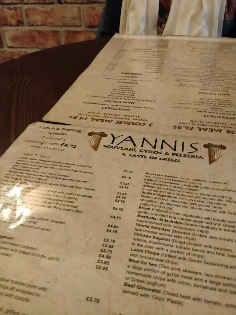 Menu_Yannis Greek restaurant_Lanchester_immagine_4