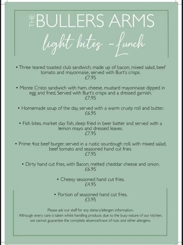 Menu_The bullers arms landrake_Landrake_image_3