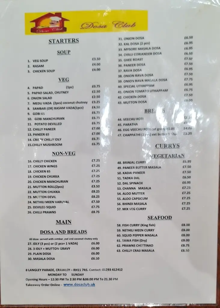 Menu_Dosa Club_Langley Green_image_4