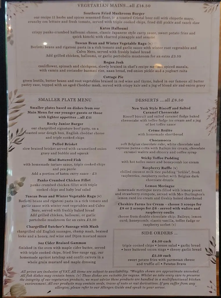 Menu_The Plume of Feathers_Barlaston_image_2