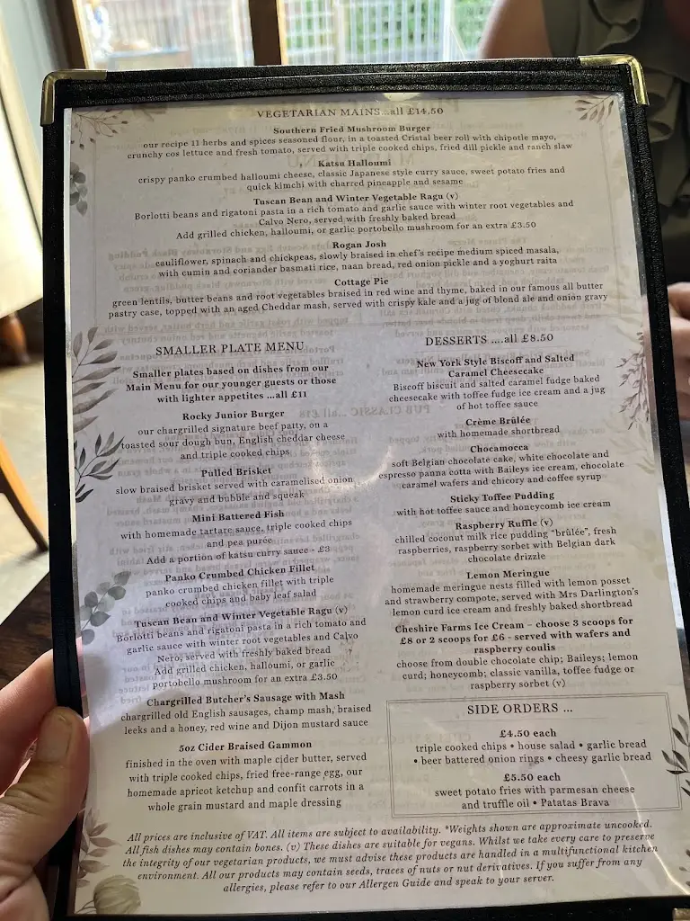 Menu_The Plume of Feathers_Barlaston_image_4
