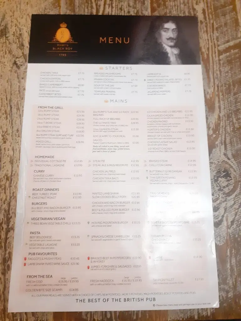 Menu_The Black Boy_Knowle_image_1