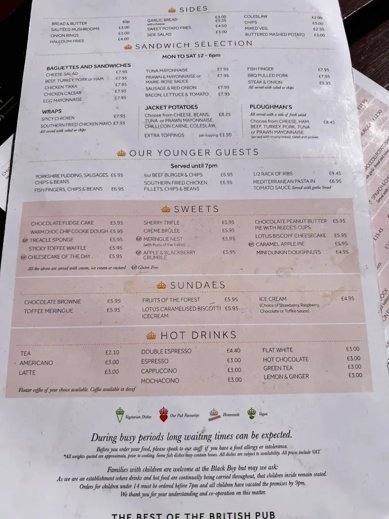 Menu_The Black Boy_Knowle_image_4