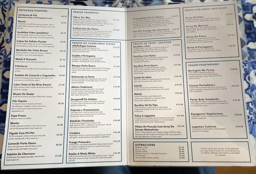 Menu_Porto Douro_Knowle_image_3