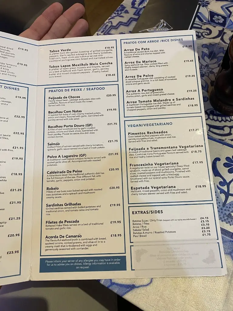 Menu_Porto Douro_Knowle_image_4