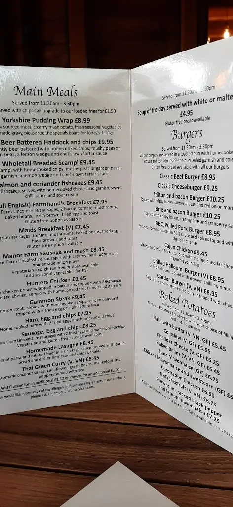 Menu_The Ploughman's Barn @ Manor Farm Shops_Leasingham_image_1