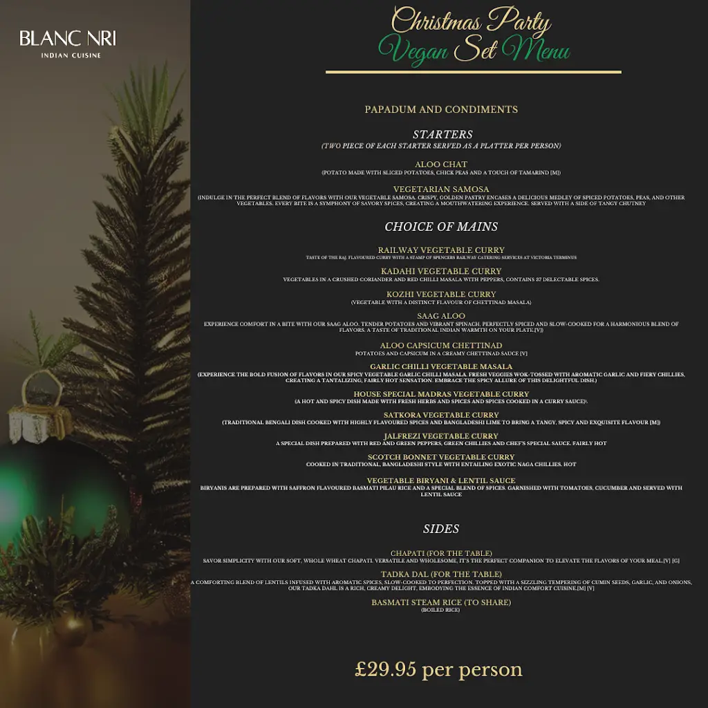 Menu_BLANC NRI Staffordshire Indian Cusine_Barlaston_image_1