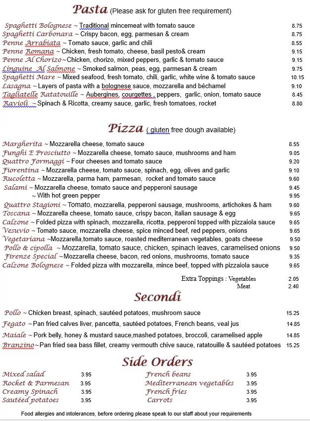 Menu_Piazza Firenze - Leatherhead_Leatherhead_image_2