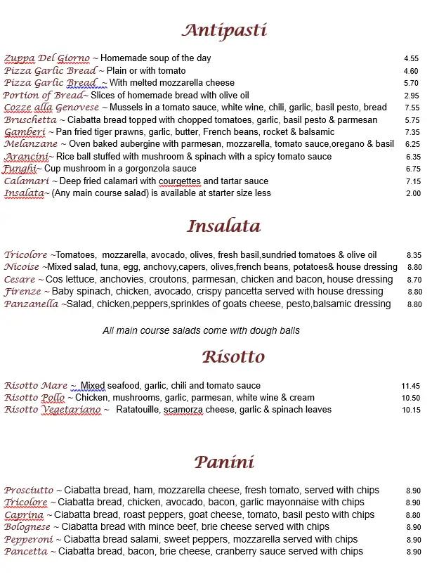 Menu_Piazza Firenze - Leatherhead_Leatherhead_image_4