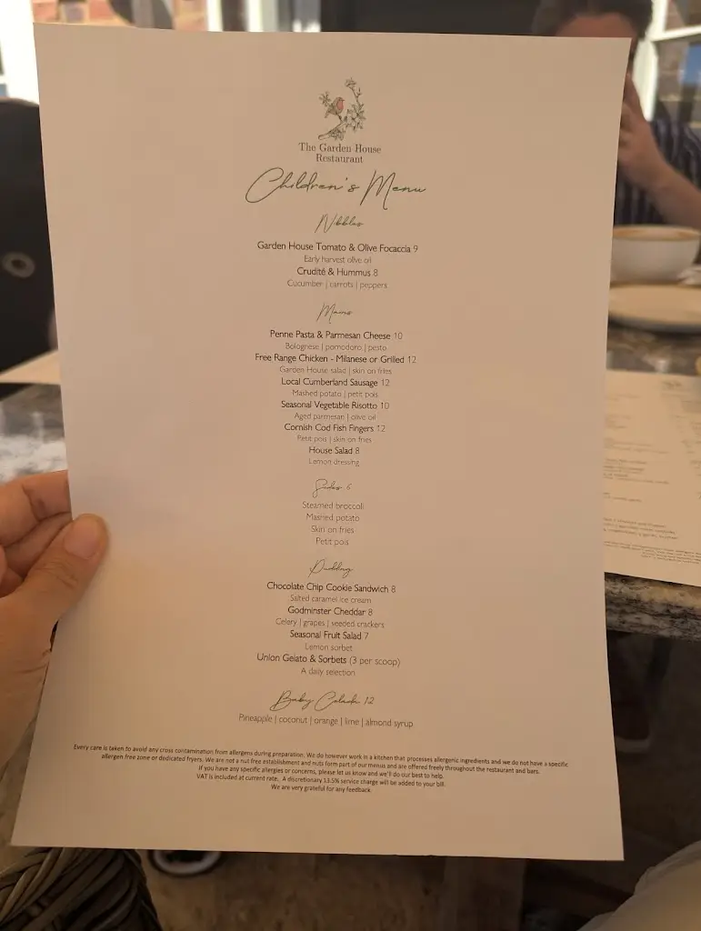 Menu_The Garden House_Leatherhead_image_1