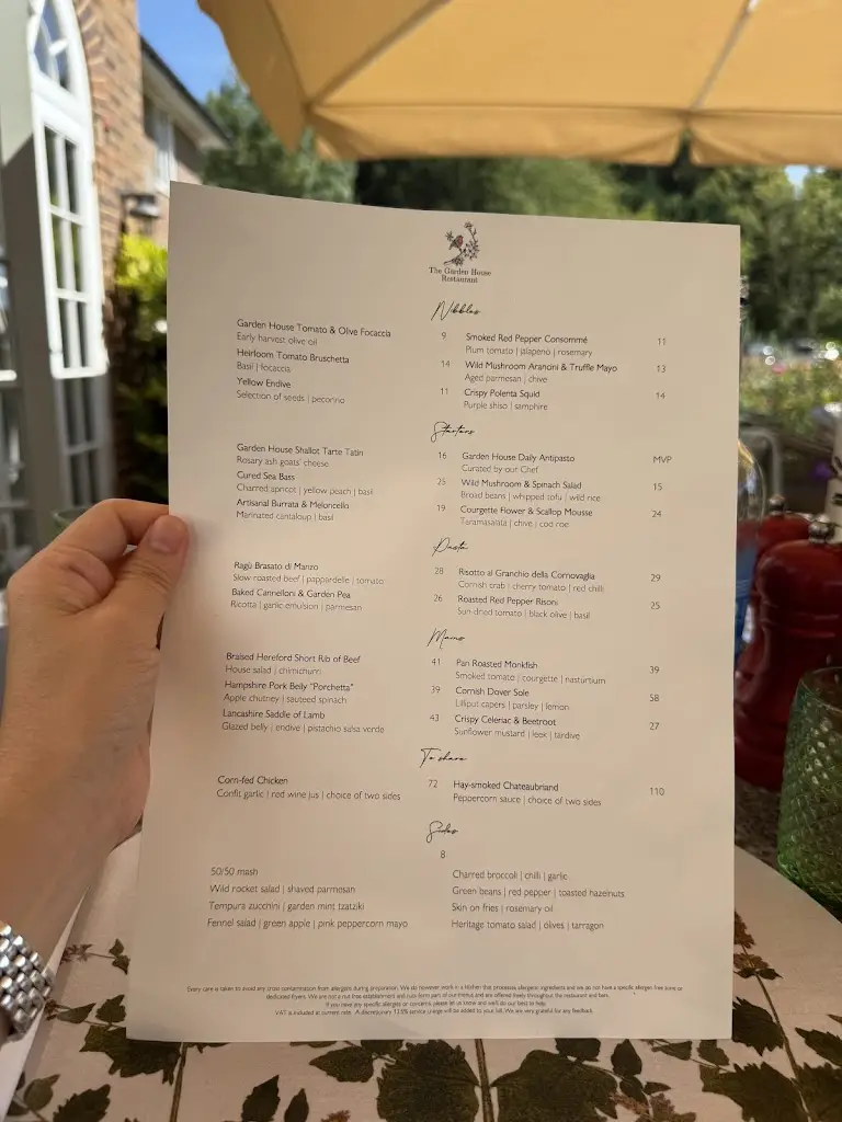 Menu_The Garden House_Leatherhead_image_2