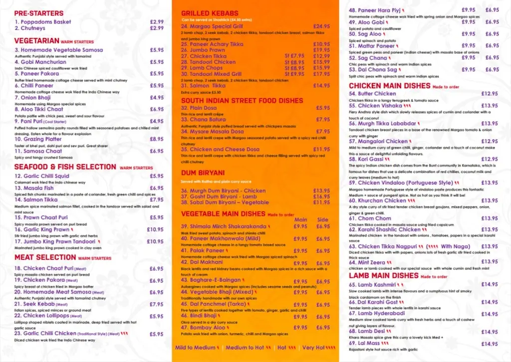 Menu_Margao Street Food Knutsford_Knutsford_image_1