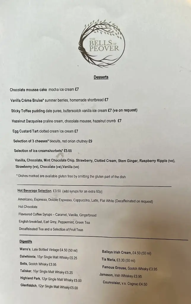 Menu_Bells of Peover_Knutsford_image_4
