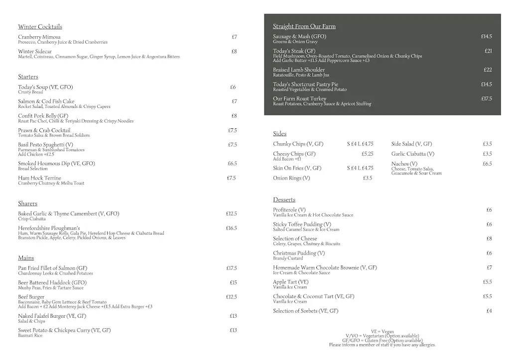 Menu_The Seven Stars_Ledbury_image_1