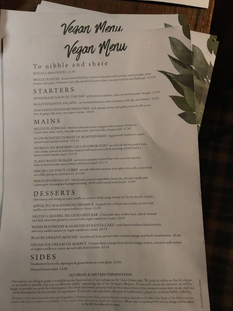 Menu_Rose & Crown Kings Langley_Abbots Langley_image_1