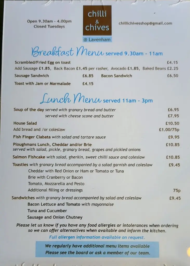 Menu_Chilli & Chives_Lavenham_image_1