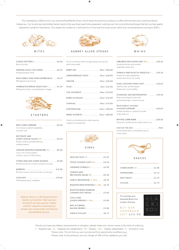 Menu_Black Iron_Leicestershire_image_1